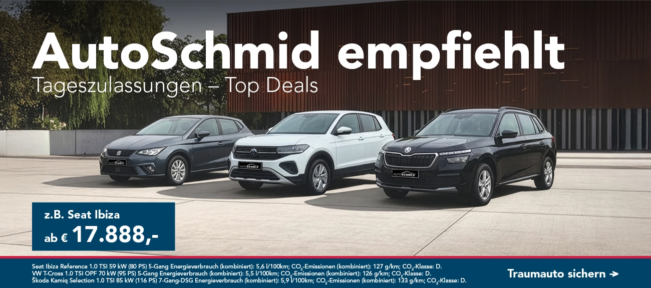 Tageszulassungen - Top Deals