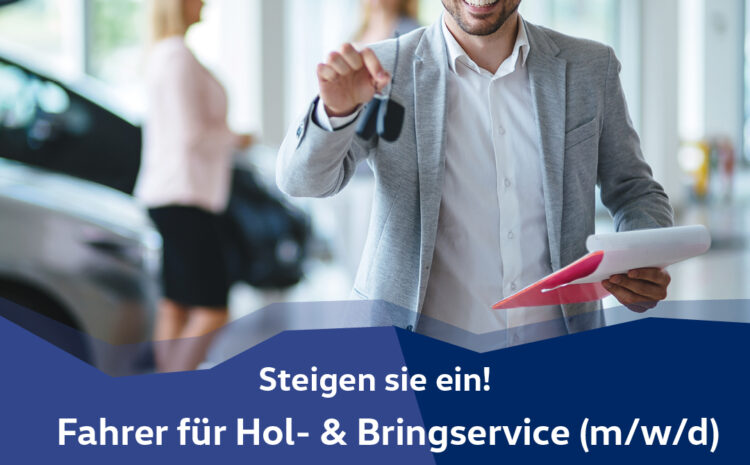  Fahrer Hol- & Bringservice (m/w/d) Minijob
