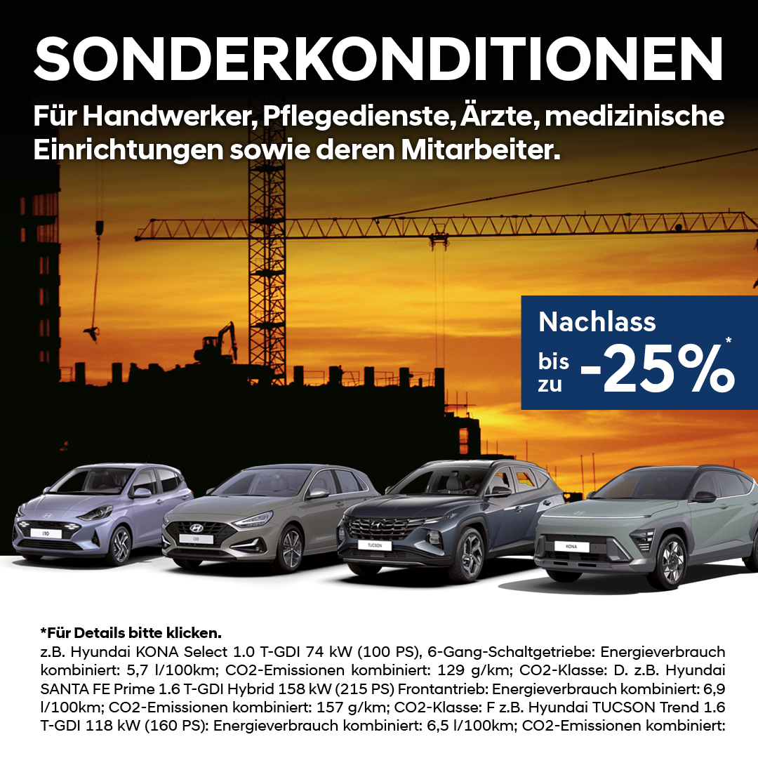 Handwerker Sonderkonditionen