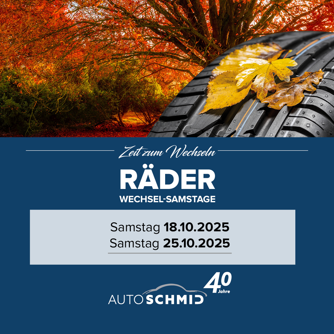 Räderwechseltage 11.10 und 25.10