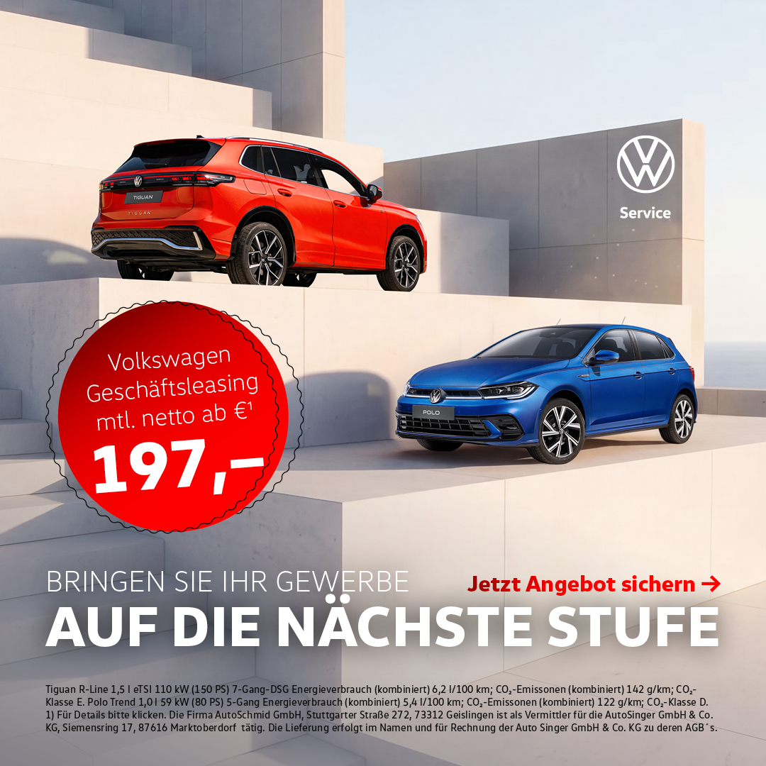 VW Gewerbe Sonderleasing
