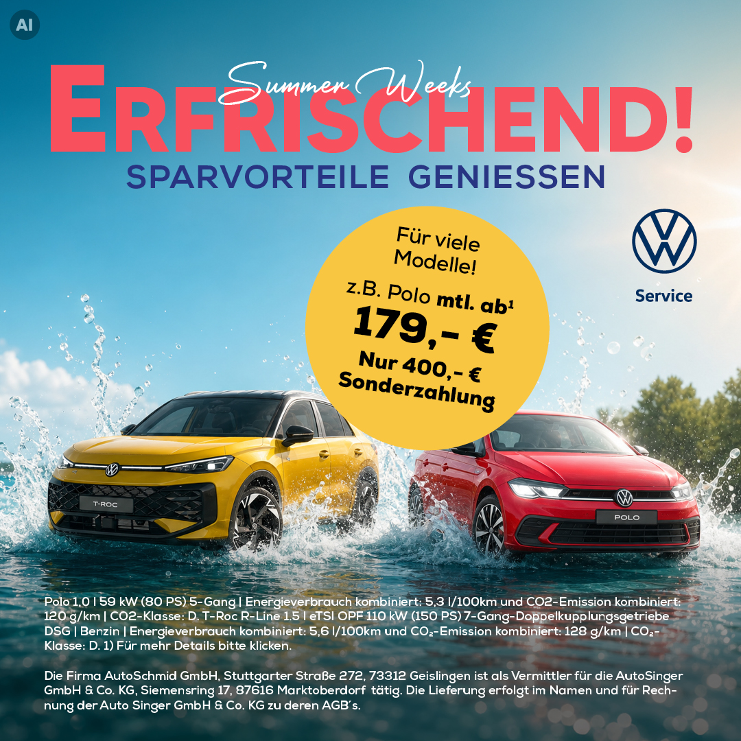 VW Sonderleasing Aktion